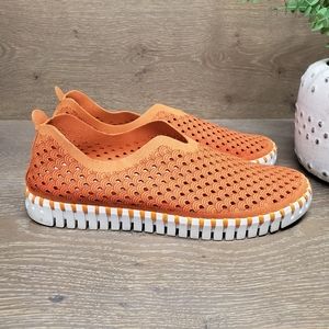 ILSE JACOBSEN Tulip Slip On Flats Orange